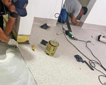 instalação de piso hospitalar