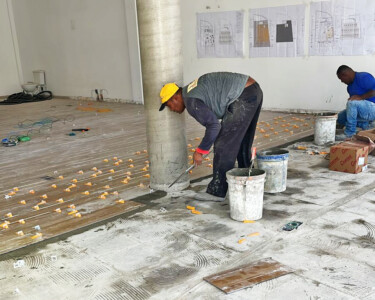 assentamento de pisos