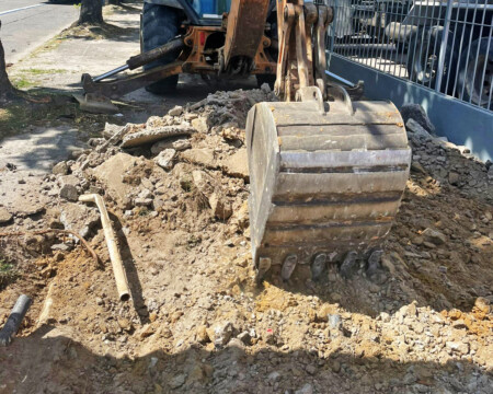 reforma de calçada loja unidas